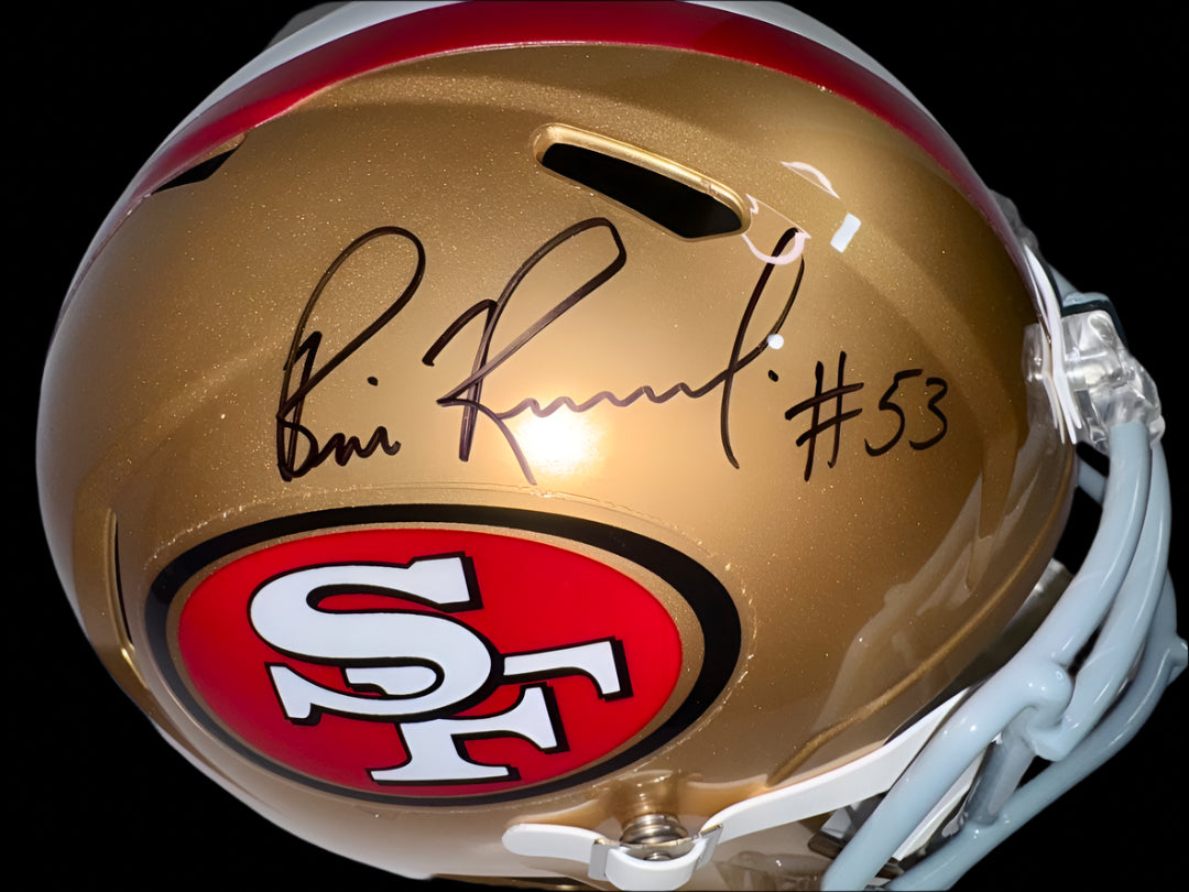 Bill Romanowski (49ers) signed full size replica helmet PSA COA